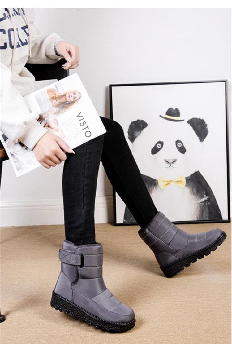 Botas de invierno impermeables para mujer