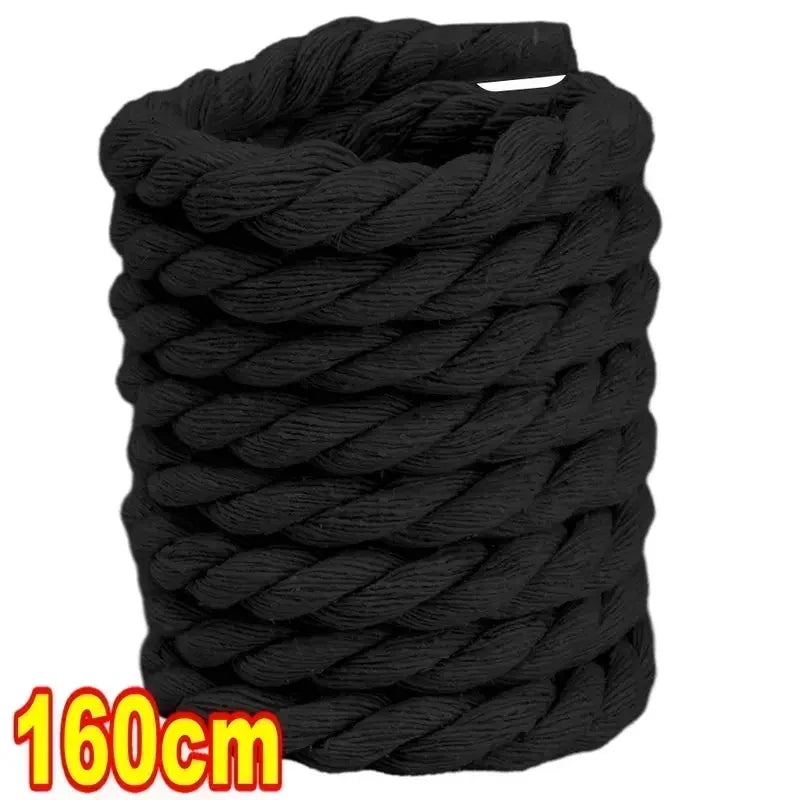 Dynamic Duo 2PCS Thick Cotton Line Weaving Twisted Rope Shoelaces (120-160CM)