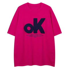 Graphic Oversized T Shirt - OK Patchwork