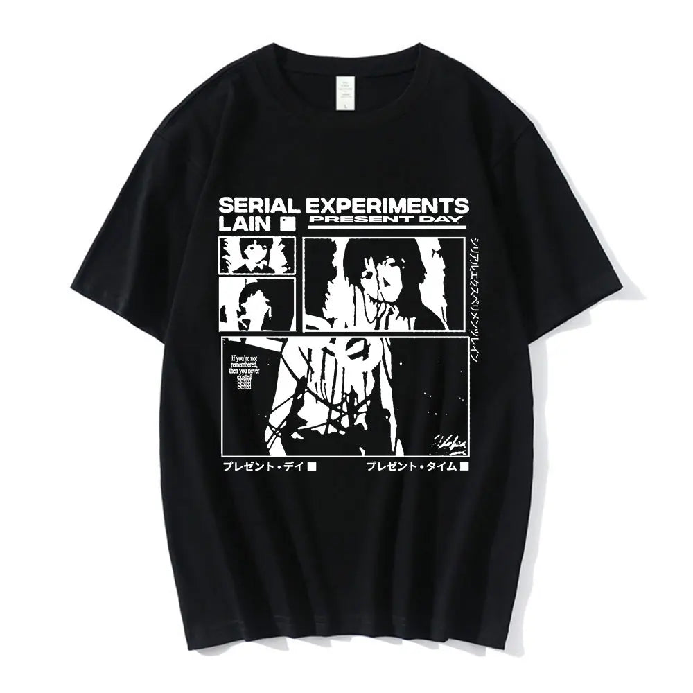 Experimentos en serie Lain Tee Unisex Ciencia ficción Manga