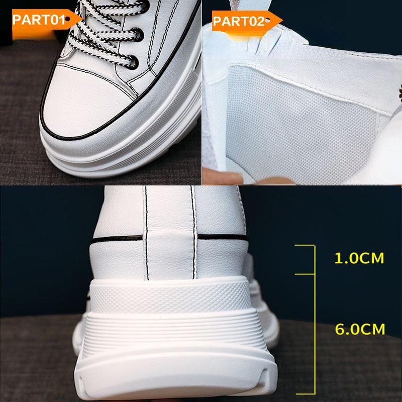 7 cm hohe Plateau-Sneaker für Damen