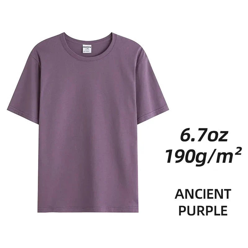 Camisetas unisex de algodón peinado - Tops lisos