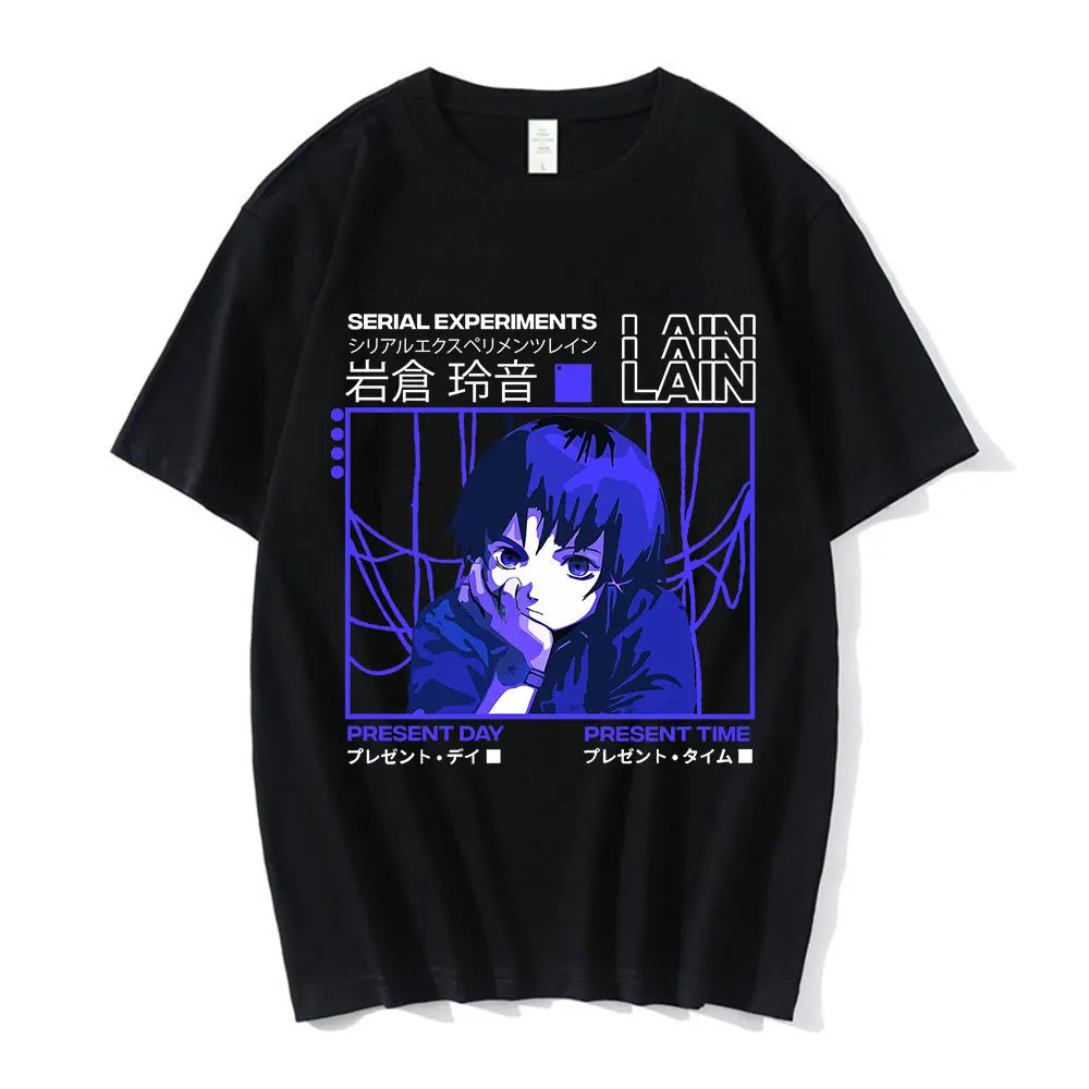 Experimentos en serie Lain Tee Unisex Ciencia ficción Manga