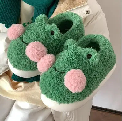 Unisex Schöne Frosch Hausschuhe