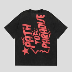 Hellstar Tshirt Duo Parent-Child Printed Oversized Hip-hop Tees