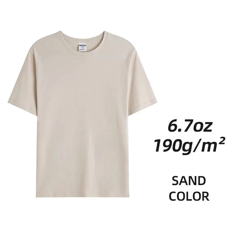 Camisetas unisex de algodón peinado - Tops lisos