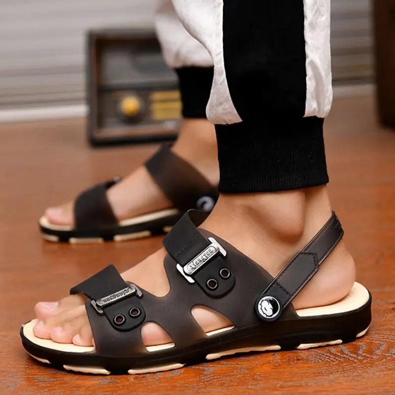 Summer Sandals Outdoor Beach Indoor Durable Anti-Slip Peep Toe Men's