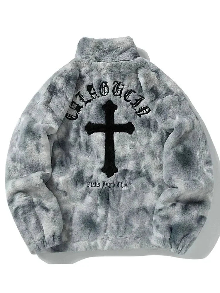 Abrigo de invierno de piel de algodón para hombre
