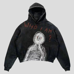 Who I Am Kapuzenpullover - Unisex Locker Schwarz