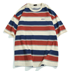 Camiseta holgada de rayas unisex