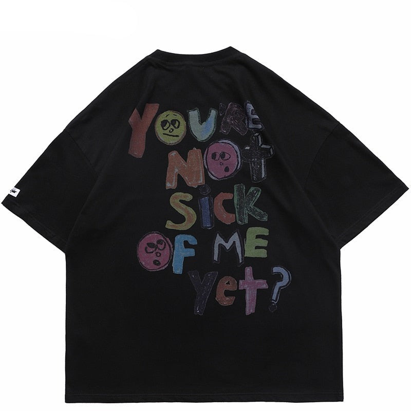 Camisetas unisex de hip hop de gran tamaño