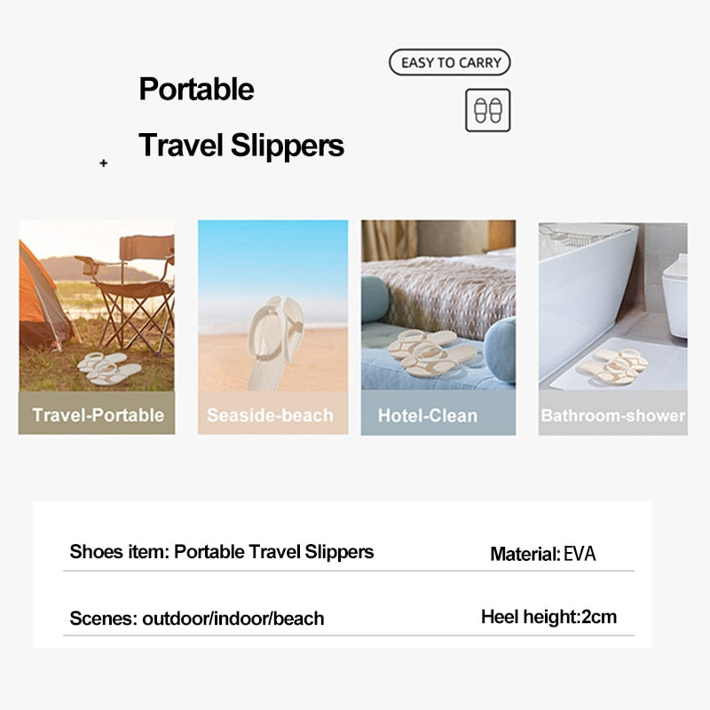 Faltbare Reise-Slipper für unterwegs – Komfort für Damen