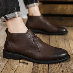 Botas Chelsea de cuero para hombre