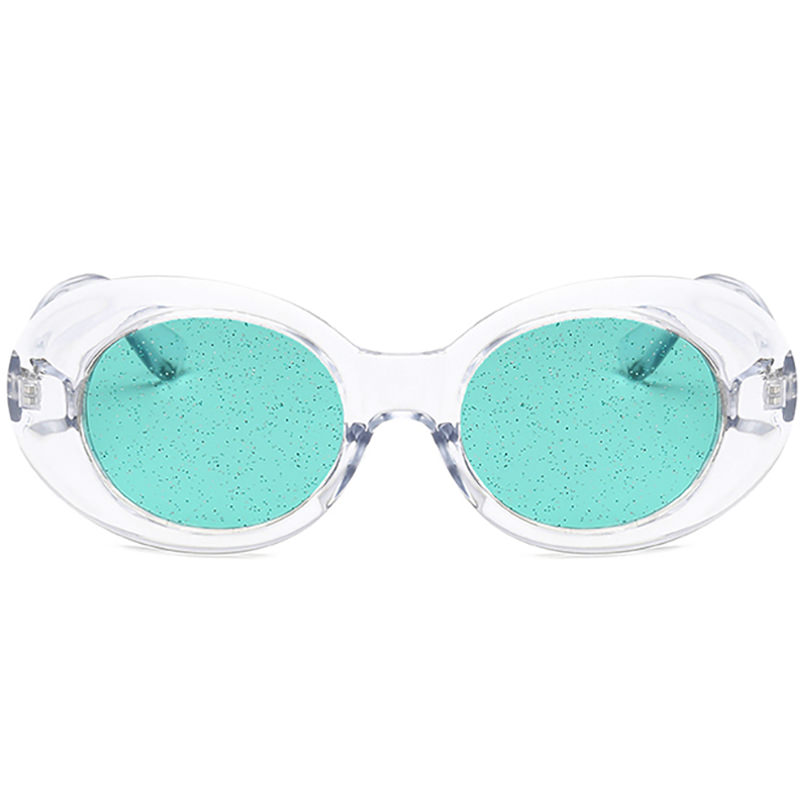 Gafas de sol transparentes y brillantes 