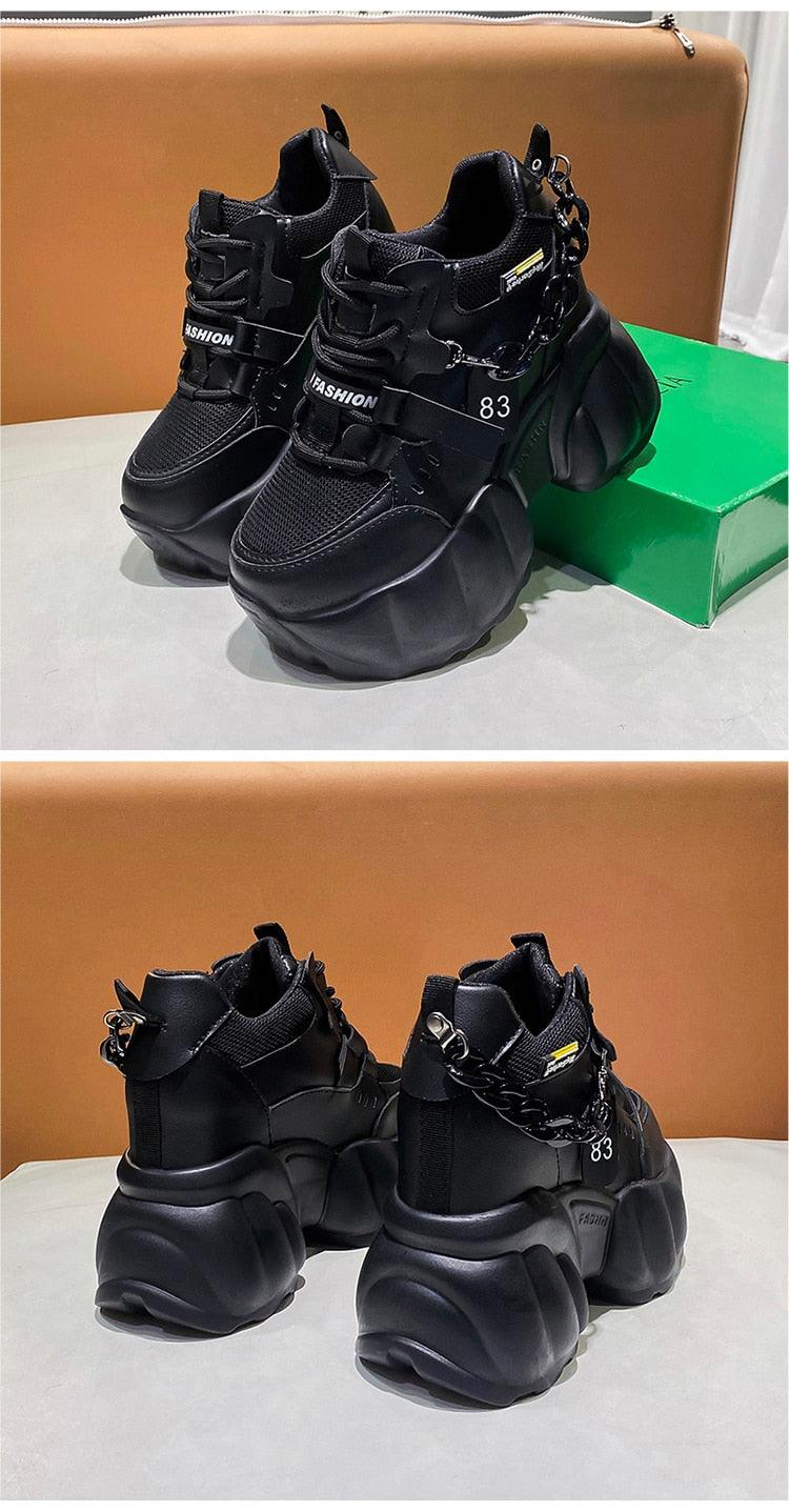 Chunky Sneakers mit Kette für Damen 