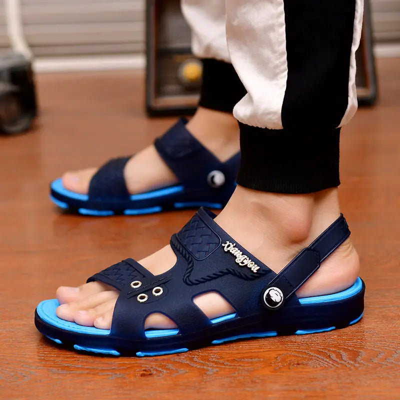 Summer Sandals Outdoor Beach Indoor Durable Anti-Slip Peep Toe Men's