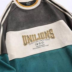 Wildleder Hip Hop Sweatshirts Y2K Paar Pullover