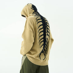 Centipede Hoodie - Knochengestrickte Streetwear für Männer