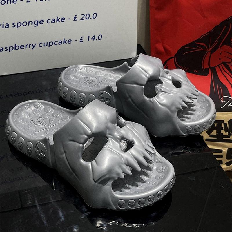 Skull head Design Slides for Men Stylish Footwear