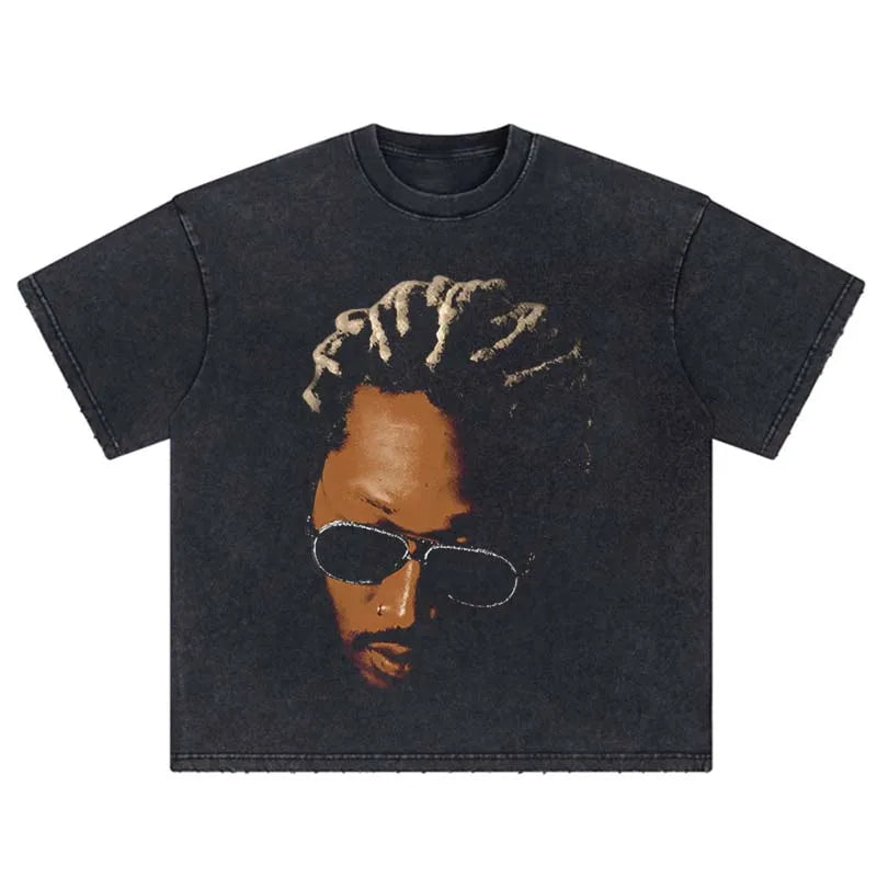 Colección de camisetas clásicas con retratos de los noventa y un aire retro