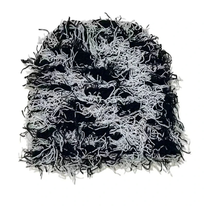 Distressed Beanie - Grassy Strick