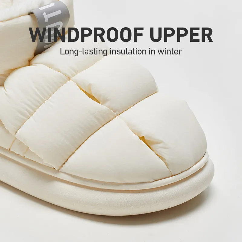 Pantuflas unisex de caña alta, cálidas y antideslizantes.