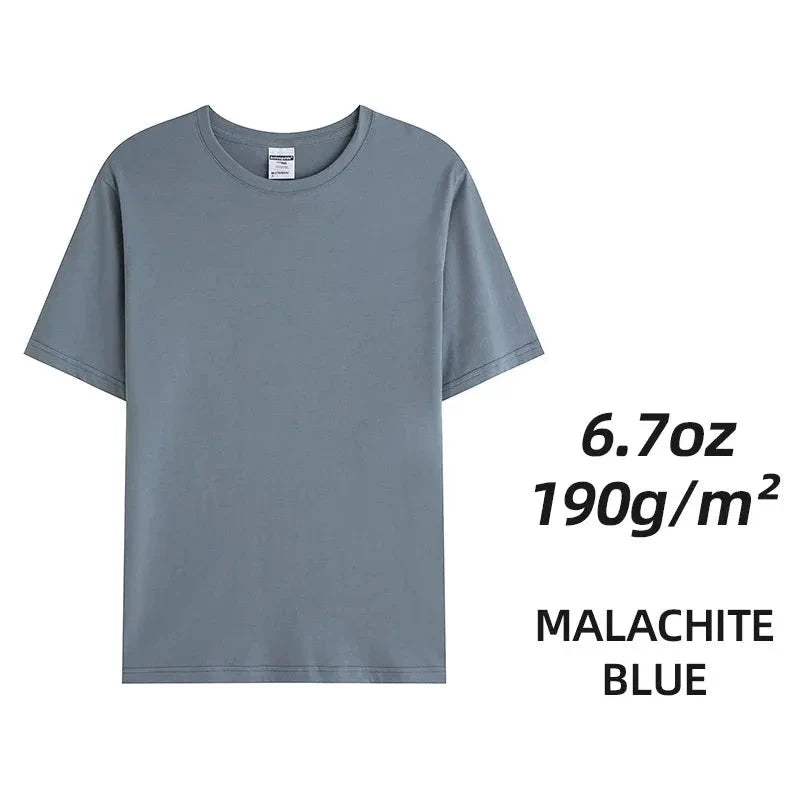 Camisetas unisex de algodón peinado - Tops lisos