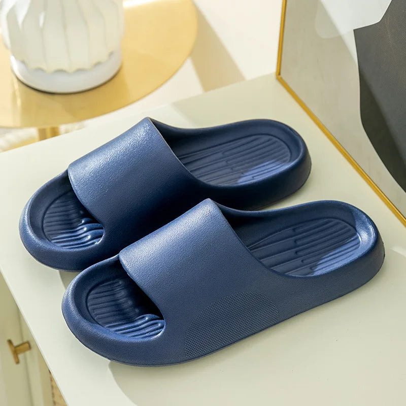 Big and Tall Slippers Comfy Unisex Flat Sandals for Indoor Relaxation