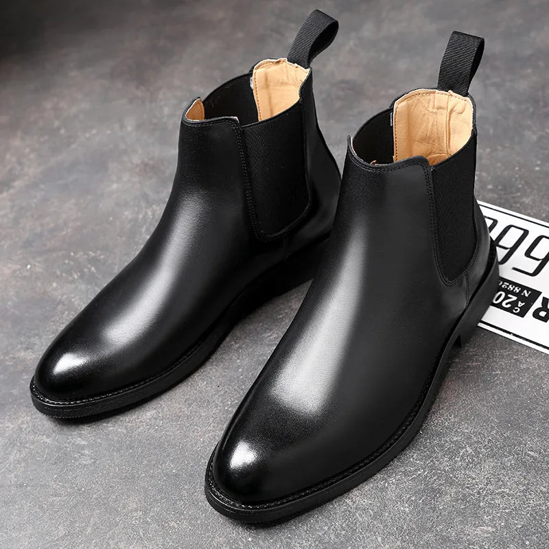 Slip-On-Chelsea-Boots aus Leder für Herren