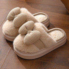 Pantuflas de felpa gruesas y antideslizantes para mujer