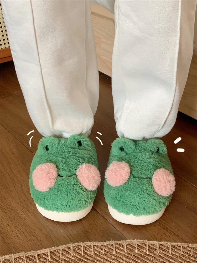 Unisex Schöne Frosch Hausschuhe
