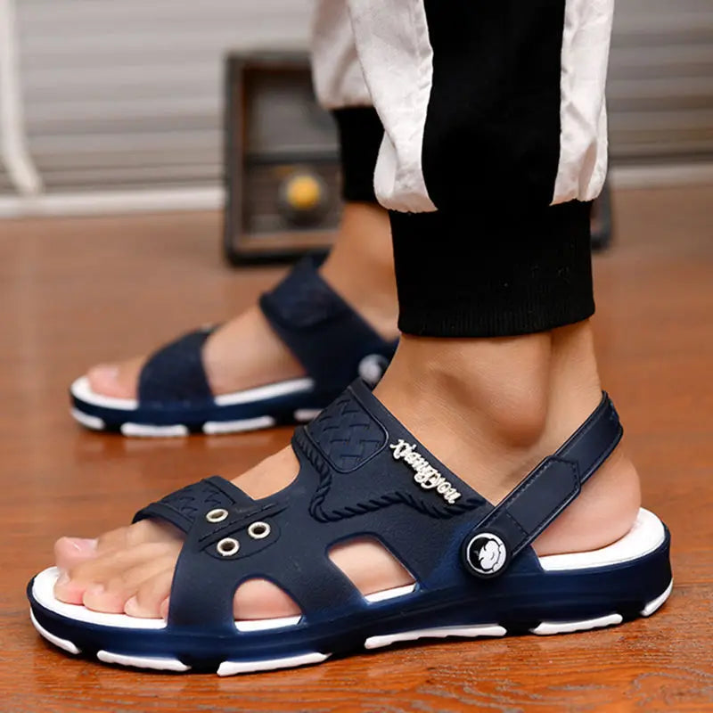 Summer Sandals Outdoor Beach Indoor Durable Anti-Slip Peep Toe Men's