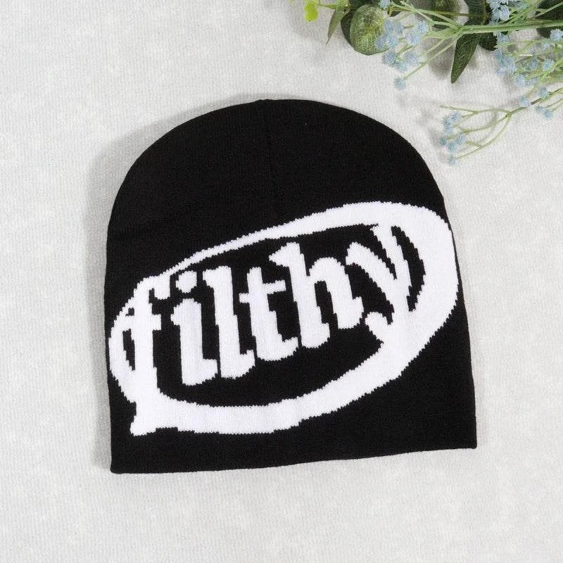 Ästhetische Wollstrick-Mütze „Filthy Beanie“