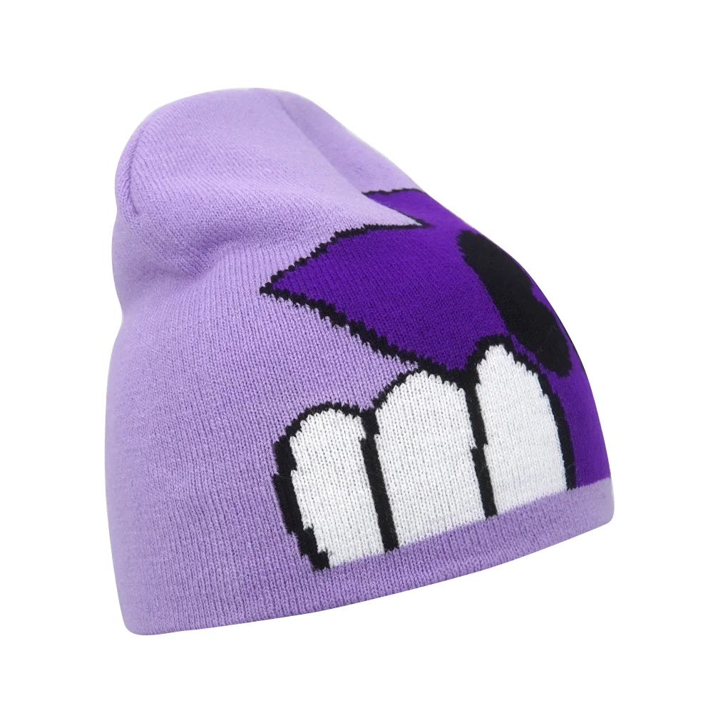 Gorro de punto unisex con letras de Kanye y estilo hip hop