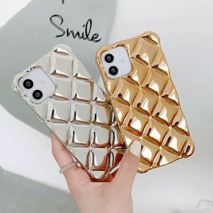 Funda brillante de rombos para iPhone