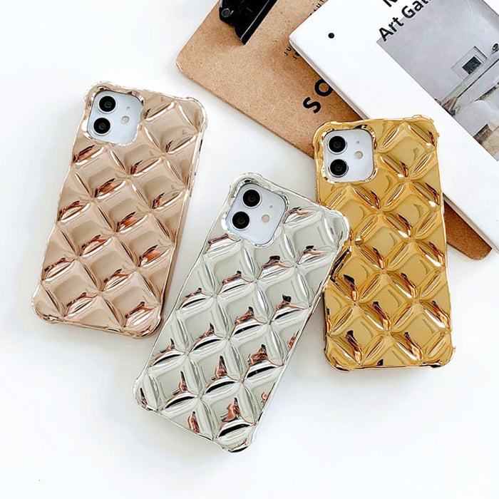 Funda brillante de rombos para iPhone