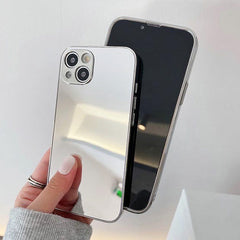 Funda para iPhone con espejo plateado