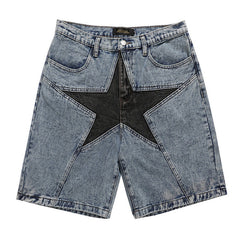 Skater Girl Star Denim Shorts