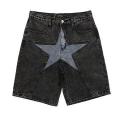 Skater Girl Star Denim Shorts