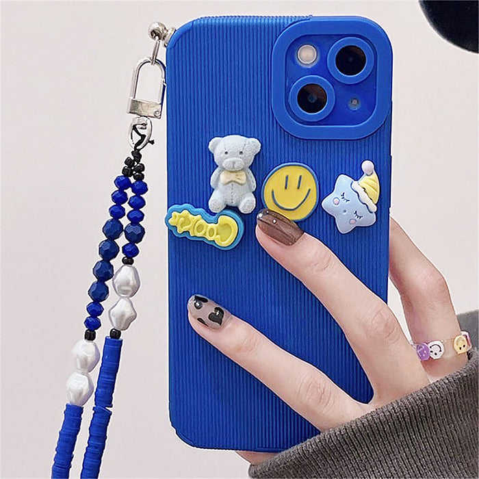 Funda para iPhone con diseño de oso sonriente