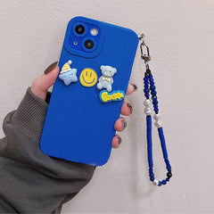 Funda para iPhone con diseño de oso sonriente