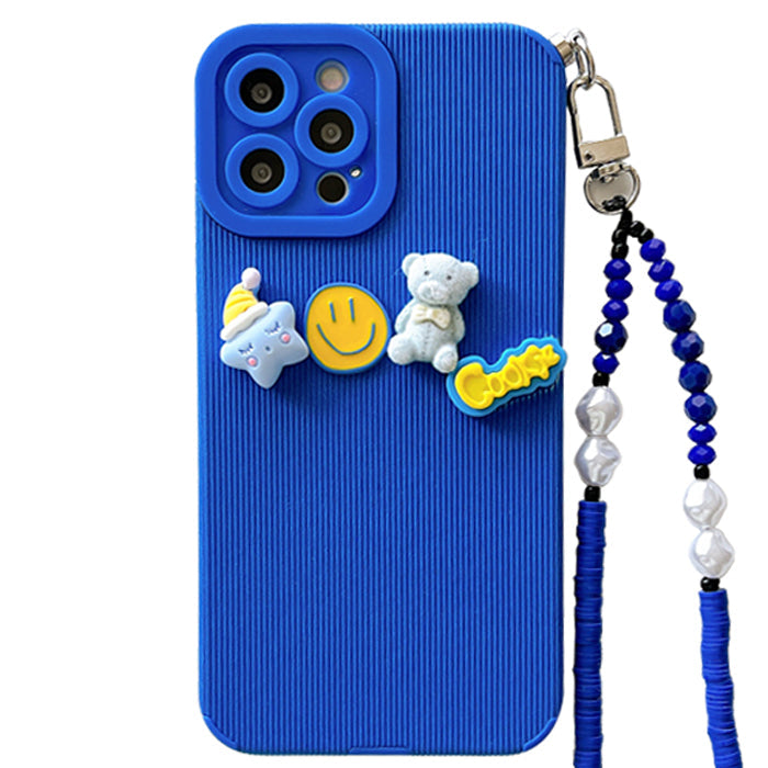 Funda para iPhone con diseño de oso sonriente