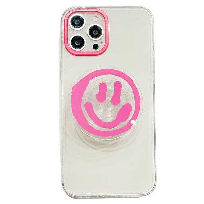 Funda para iPhone con diseño de neón sonriente