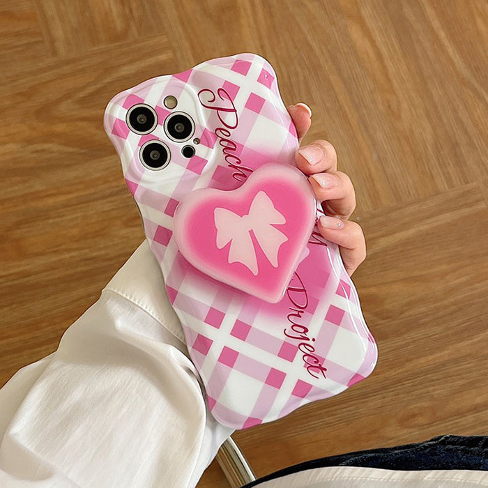 Funda rosa para iPhone con diseño de chica suave