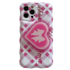 Funda rosa para iPhone con diseño de chica suave