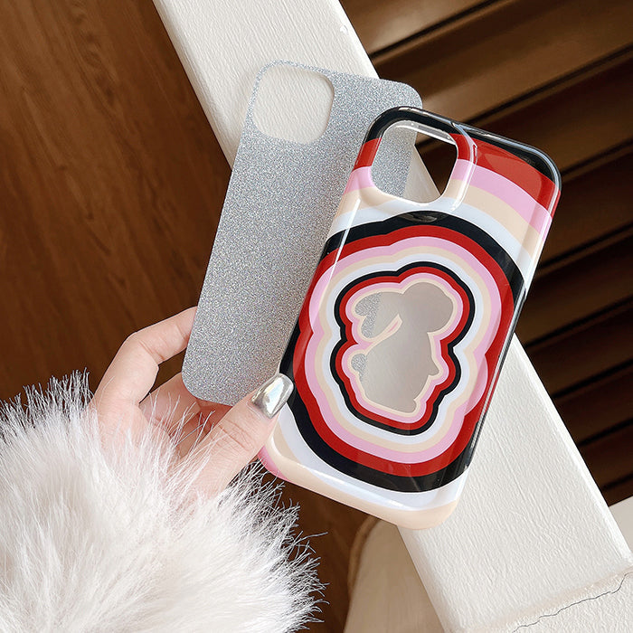 Funda para iPhone con diseño de conejo brillante