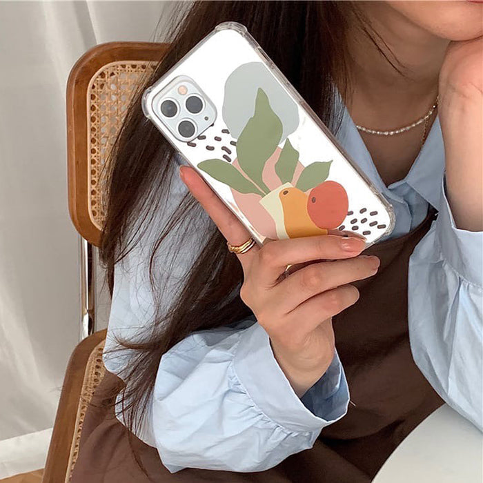 Funda para iPhone con diseño de naturaleza muerta