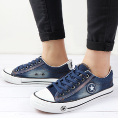 Denim Lace Up Sneakers