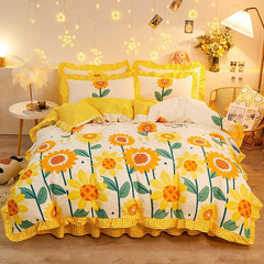 Sunflowers Aesthetic Bedding Set