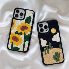 Funda para iPhone con diseño de girasoles 